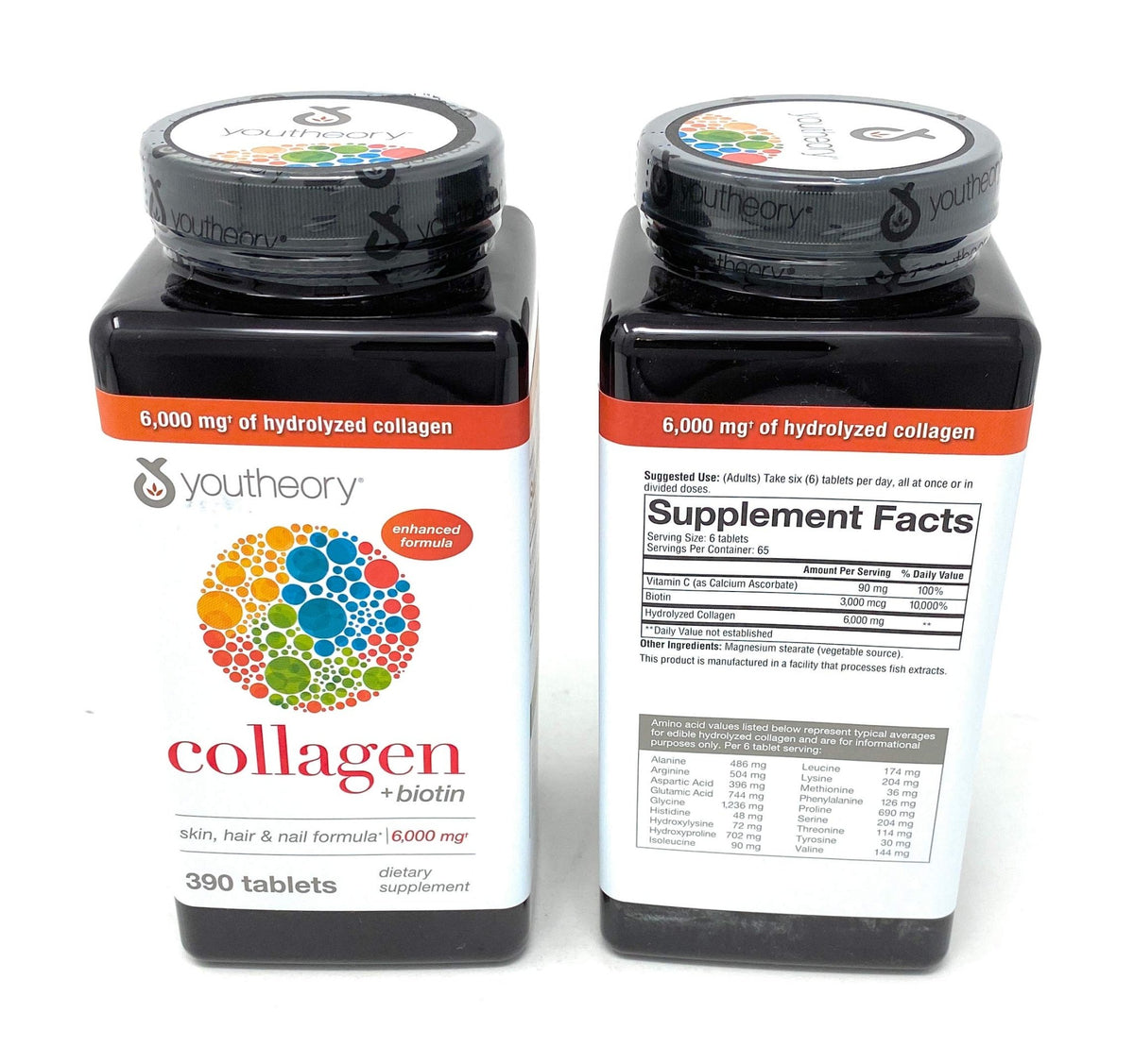 Youtheory Collagen Advanced Formula Tablets - 390 ct (2-Pack for 780 Ct) - FENGGESTORE20