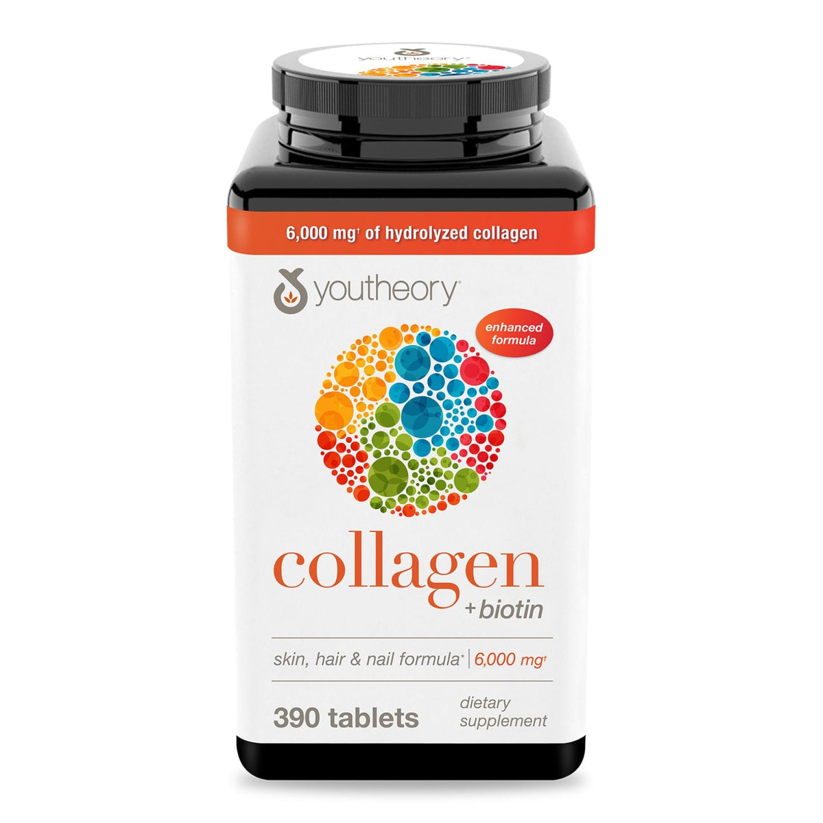Youtheory Collagen + Biotin - Advanced Collagen Supplement - with Hydrolyzed Peptides, Vitamin C & Vitamin B - FENGGESTORE20