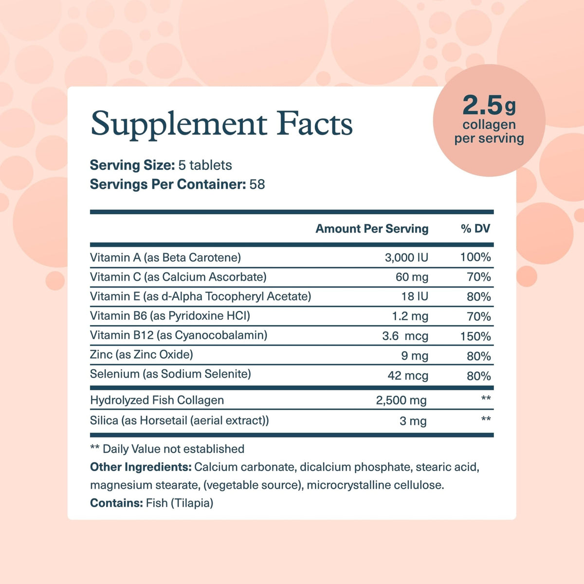 Youtheory Marine Collagen Tablets - 2,500 mg Fish-Sourced Collagen Peptides- with Vitamins A, C, E, B6 & B12 - Supports Joint & Nail Health* - Highly Absorbable - 290 Tablets (58-Day Supply) - FENGGESTORE20