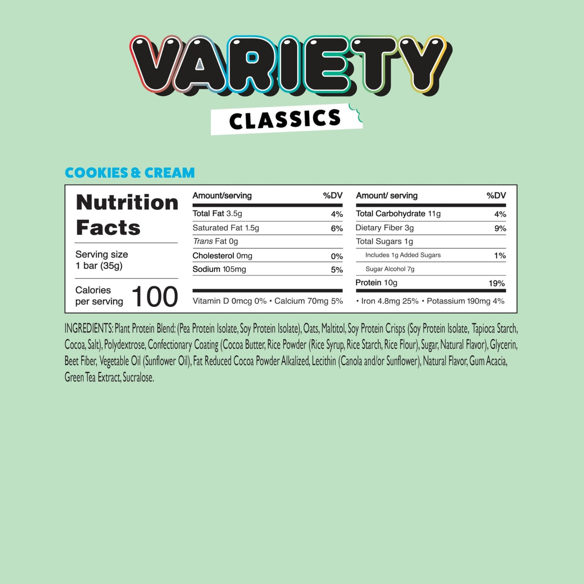 YuBi Bars - Protein Bars - 12 Bar Variety Pack - 100 Calories, 10g of Protein, Low Sugar, Low Carb, Palm Oil Free/Non-GMO, Gluten Free, Dairy Free, Healthy Snack, Non-GMO - 14.8oz (12 Pack, Variety Box) - FENGGESTORE20