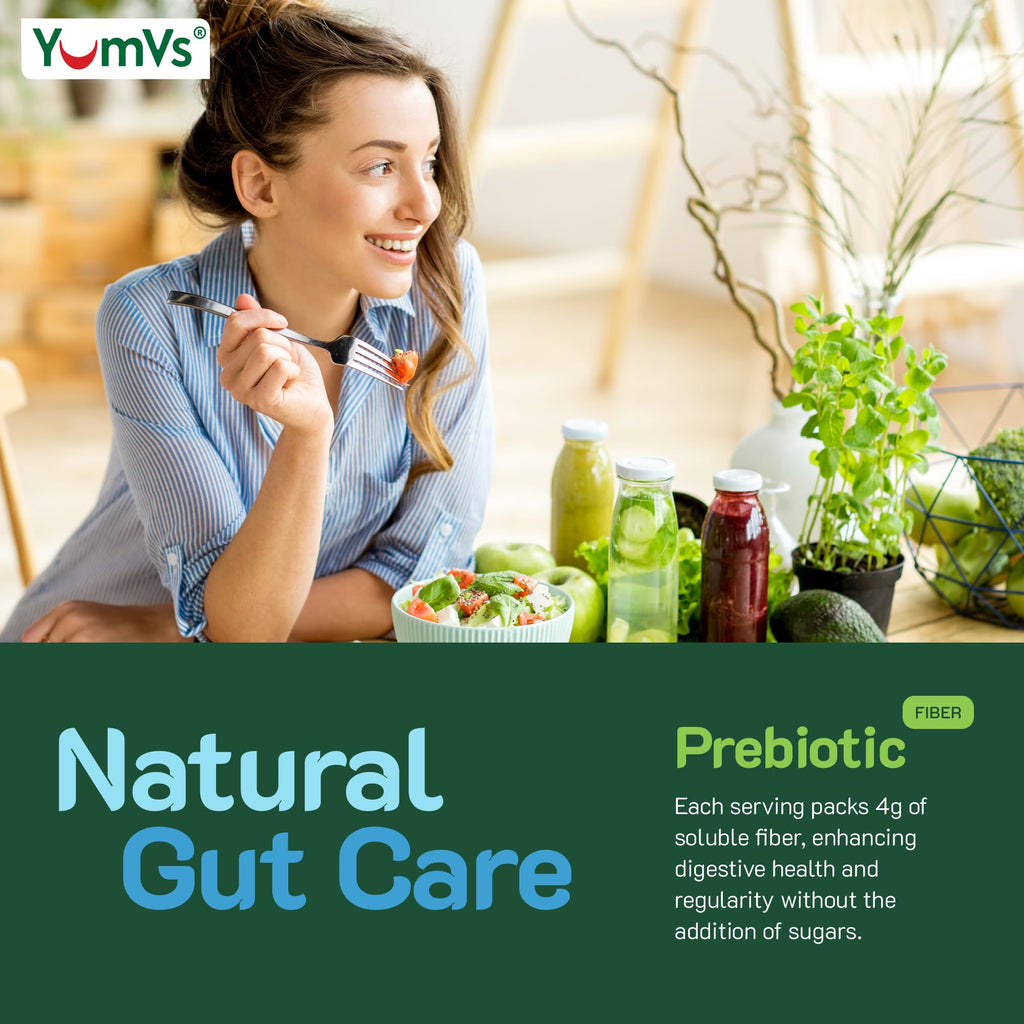 YumVs Sugar Free Prebiotic Fiber Gummies for Adults and Kids - Berry Flavor - Kosher Halal 4g High Fiber Supplement for Women and Men - FENGGESTORE20