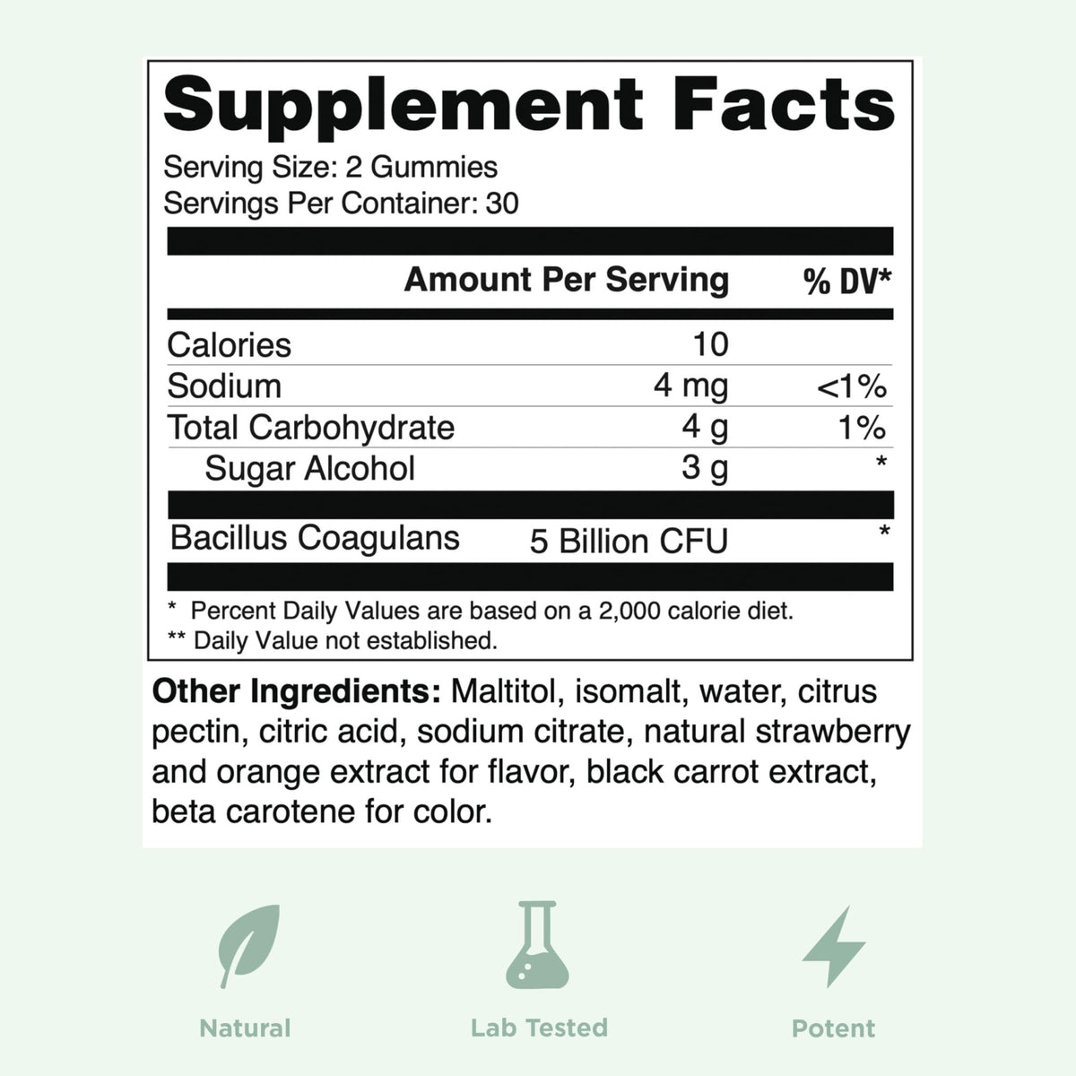 Yuve Natural Sugar Free Probiotic Gummies 5 Billion CFU, Helps with Constipation, Bloating & Leaky Gut - Vegan, Gluten-Free & Non-GMO - 60ct - FENGGESTORE20