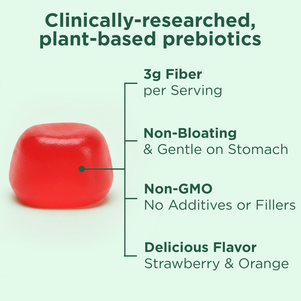 Yuve Prebiotic Fiber Gummies - Delicious - 3g Soluble Fiber Supplement - Supports Digestive Health & Regularity - Vegan & Gluten-Free Fiber Gummies for Adults & Kids - FENGGESTORE20