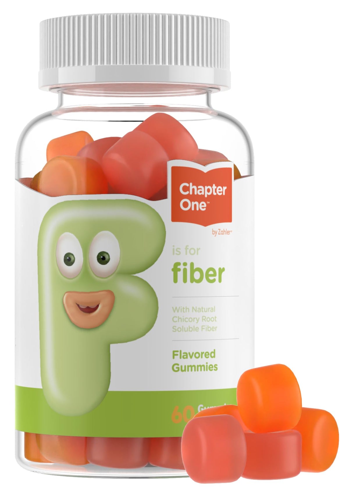 Zahler Chapter One Fiber Gummies - Soluble Fiber for Digestive Health Support - Flavored Gummies for Kids - Natural Chicory Root - Kosher, Dairy-Free, - FENGGESTORE20