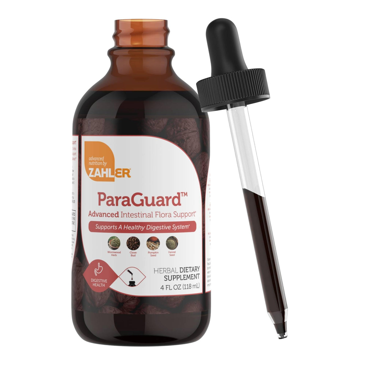 Zahler - ParaGuard Liquid Drops - Gut Health Supplement - Formula has Wormwood, Garlic Bulb, Pumpkin Seed, Clove & More - Natural Support for Humans - FENGGESTORE20