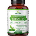 Zazzee Extra Strength Green Tea 20:1 Extract, 50% EGCG, 98% Polyphenols, 80% Catechins, 150 Vegan Capsules, 5 Month Supply, Certified Kosher - FENGGESTORE20