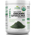 Zazzee USDA Organic Spirulina Powder, 2.2 Pounds (1 KG), 303 Servings, Certified Kosher, 100% Pure, Non-Irradiated, Mess-Free Wide Mouth Container, Fresh Smell and Neutral Taste, Non-GMO, Made in USA - FENGGESTORE20