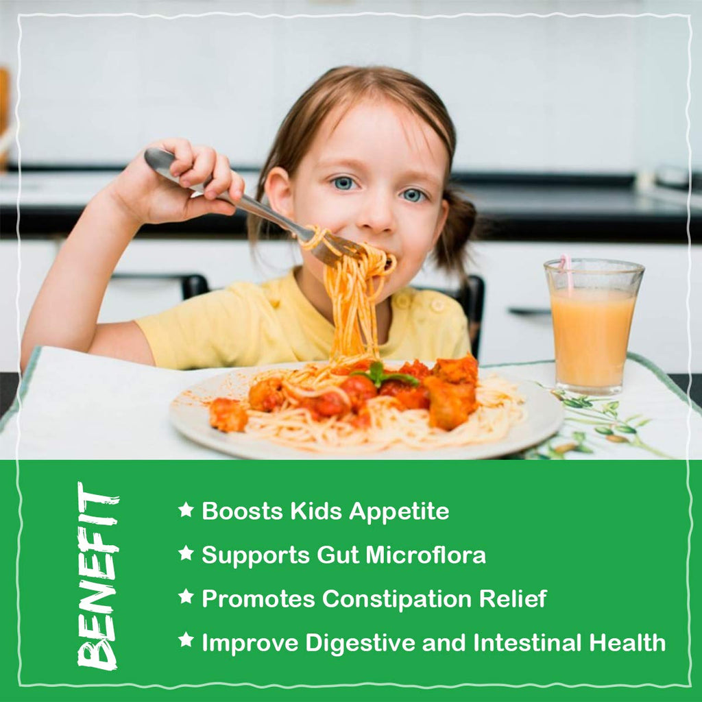 ZEBORA Kids Probiotic & Prebiotics Powder Age 3+ Support Children's Digestive & Immune System with Natural Source, Promotes Constipation Relief, Non-GMO - FENGGESTORE20