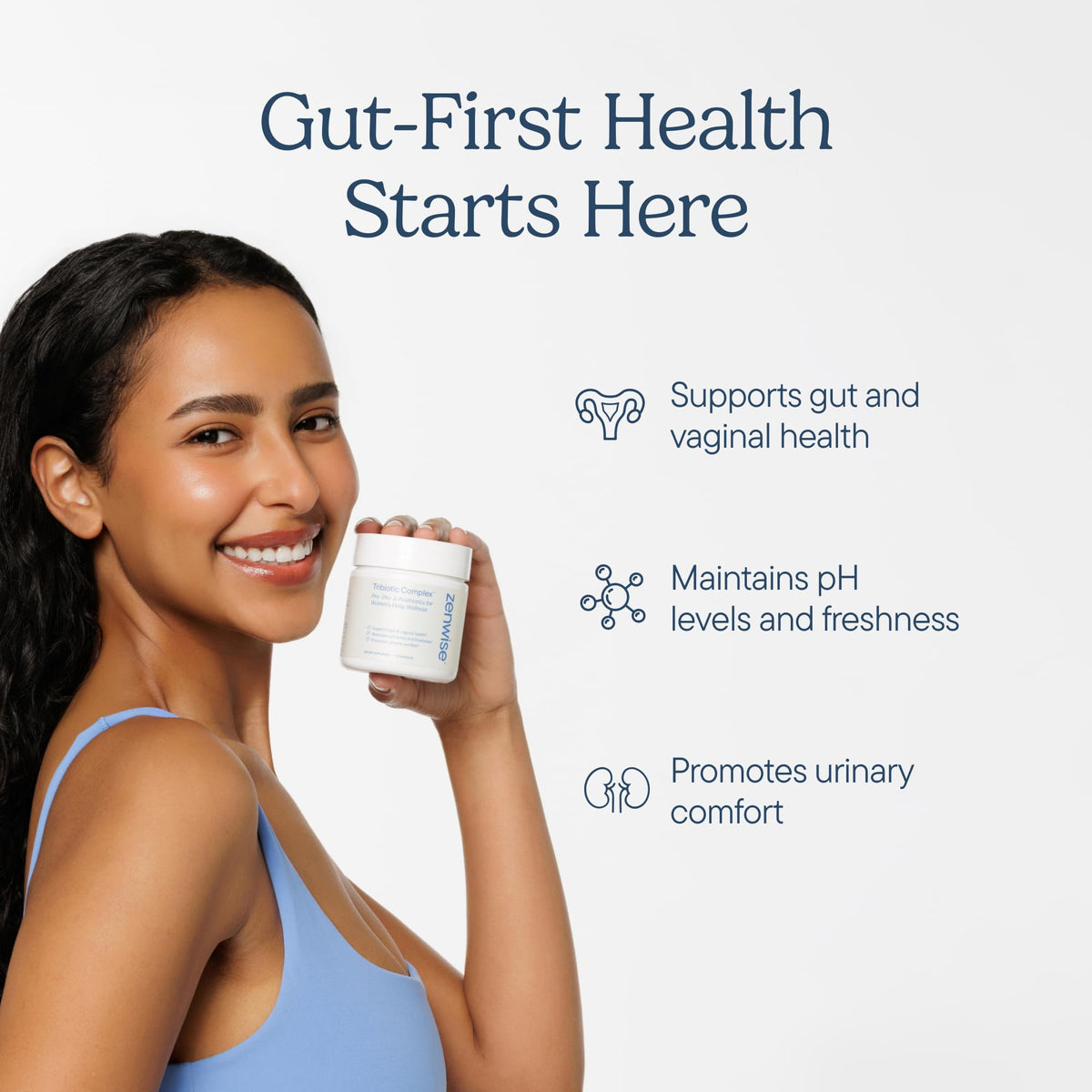 Zenwise Health Womens Triobiotic Complex Supplement for Digestive, Gut Flora & Vaginal Health - Daily Probiotics for Women with Digestive Supports - FENGGESTORE20