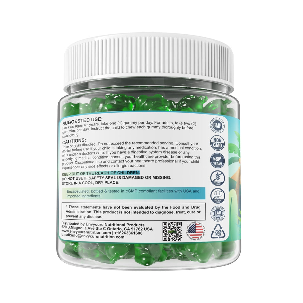 Zeolite Detox for kids & Adult-Sugar Free Zeolite Detox Gummies with Spirulina, Chlorella, Milk Thistle, Magnesium Glycinate, Calcium Citrate for Energy - FENGGESTORE20