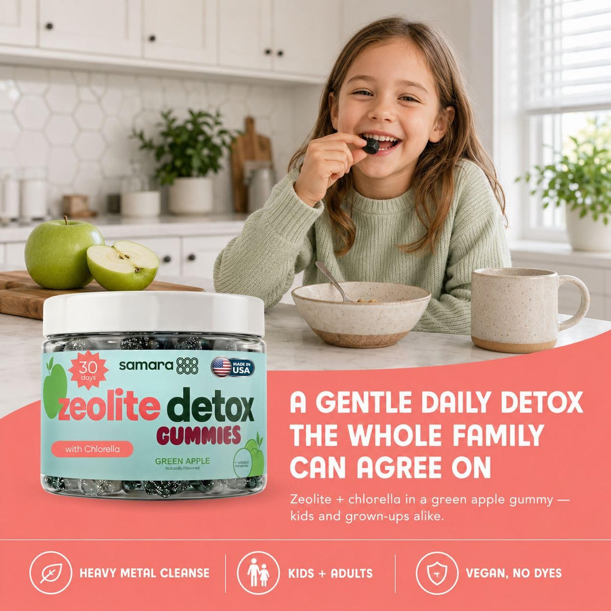 Zeolite Detox for Kids & Adults, Heavy Metal Zeolite & Chlorella Detox Gummies, Alternative to Activated Charcoal, Gentle Daily Toxin Cleanse for Kids & Adults - FENGGESTORE20