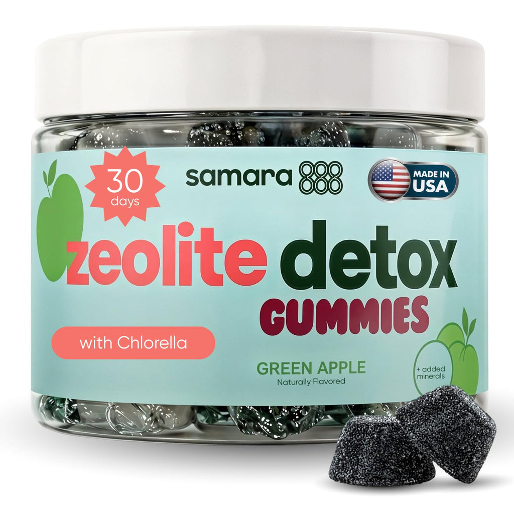 Zeolite Detox for Kids & Adults, Heavy Metal Zeolite & Chlorella Detox Gummies, Alternative to Activated Charcoal, Gentle Daily Toxin Cleanse for Kids & Adults - FENGGESTORE20
