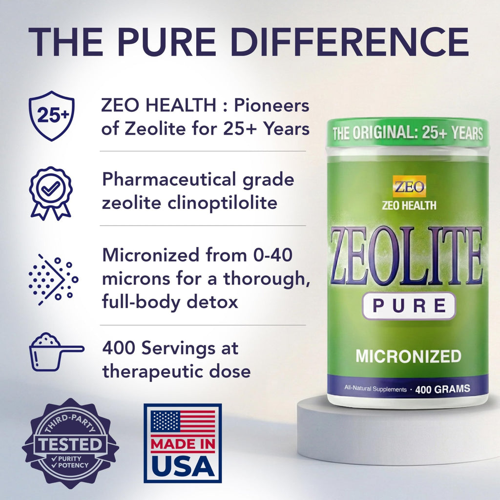 Zeolite Pure | Full Body Detox Cleanse for Women, Men, Adults | Supports Energy, Gut Health, Mental Clarity, & Optimal Inflammation Response - FENGGESTORE20
