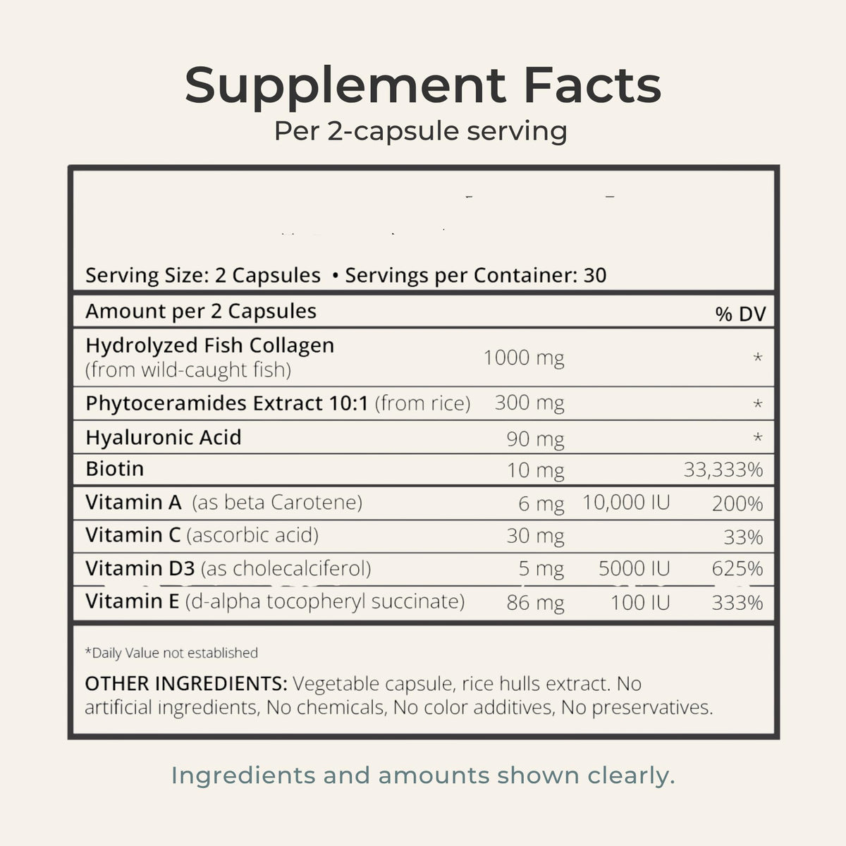 Zi-Collagen Marine Collagen Capsules for Skin, Hair & Nails Support – with Phytoceramides, Hyaluronic Acid, Biotin & Vitamins A C D3 E – 60 Capsules - FENGGESTORE20