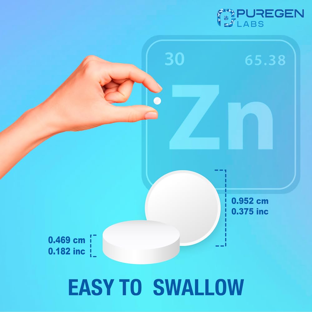 Zinc 220mg [High Potency] Supplement – Zinc Sulfate for Immune Support System 100 Tablets - FENGGESTORE20