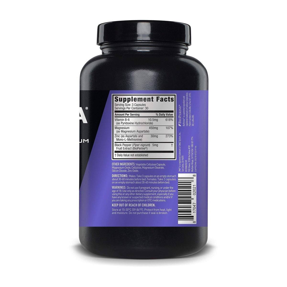 ZMA JYM, Zinc & Magnesium Supplement - Zinc, Magnesium and Vitamin B6, YM Supplement Science, 90 Vegetarian Capsules - FENGGESTORE20