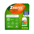 Zyrtec 24 Hour Allergy Relief Tablets, Indoor & Outdoor Allergy Medicine for Adults with 5 mg Cetirizine Hydrochloride, Relief of Runny Nose, Sneezing, Itchy Eyes, Plus Dust, Mold & Pet Dander, 35 ct - FENGGESTORE20