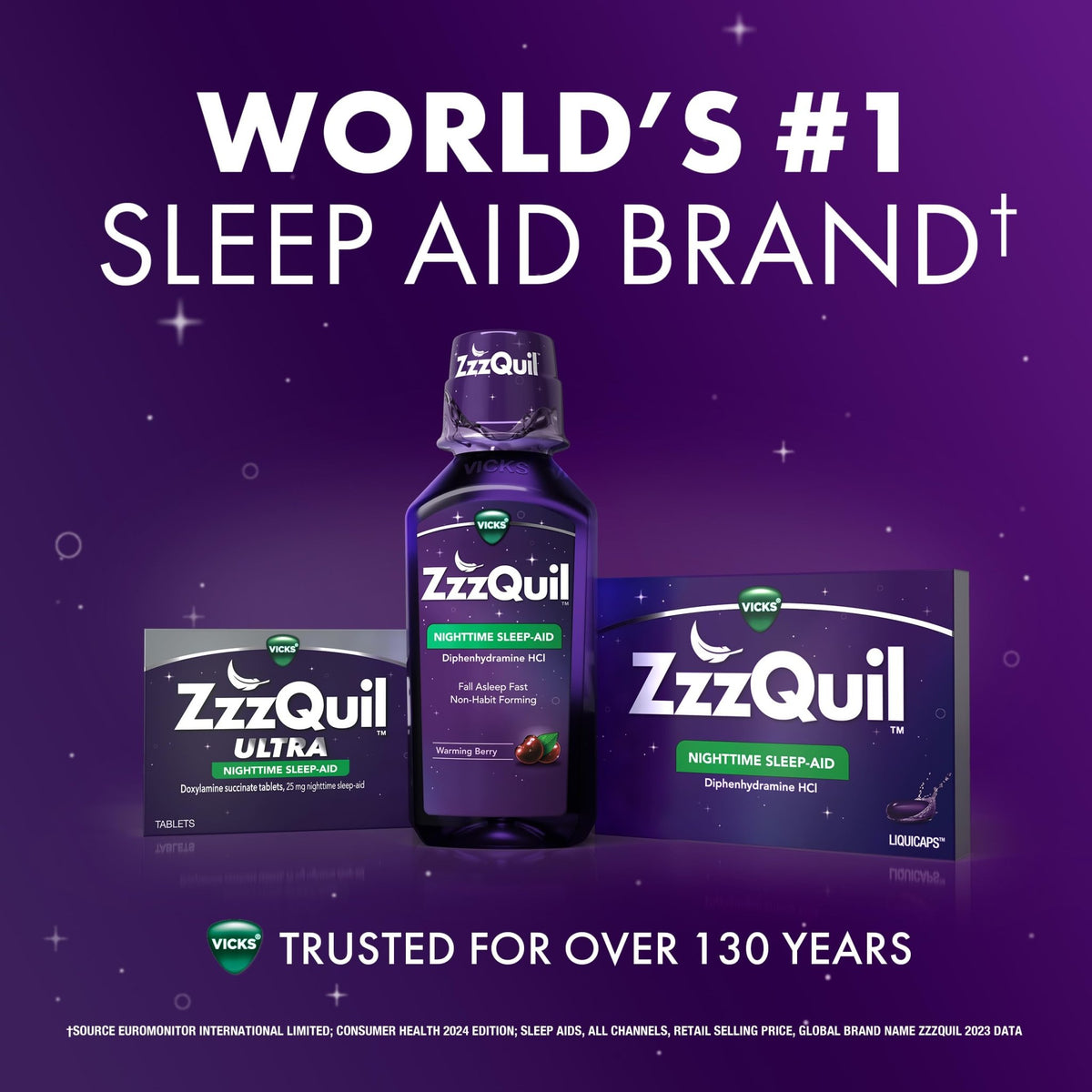 ZzzQuil ULTRA, Sleep Aid, Doxylamine Succinate 25mg, Sleep Aids for Adults, Nighttime Sleep Aid, 48 Tablets - FENGGESTORE20