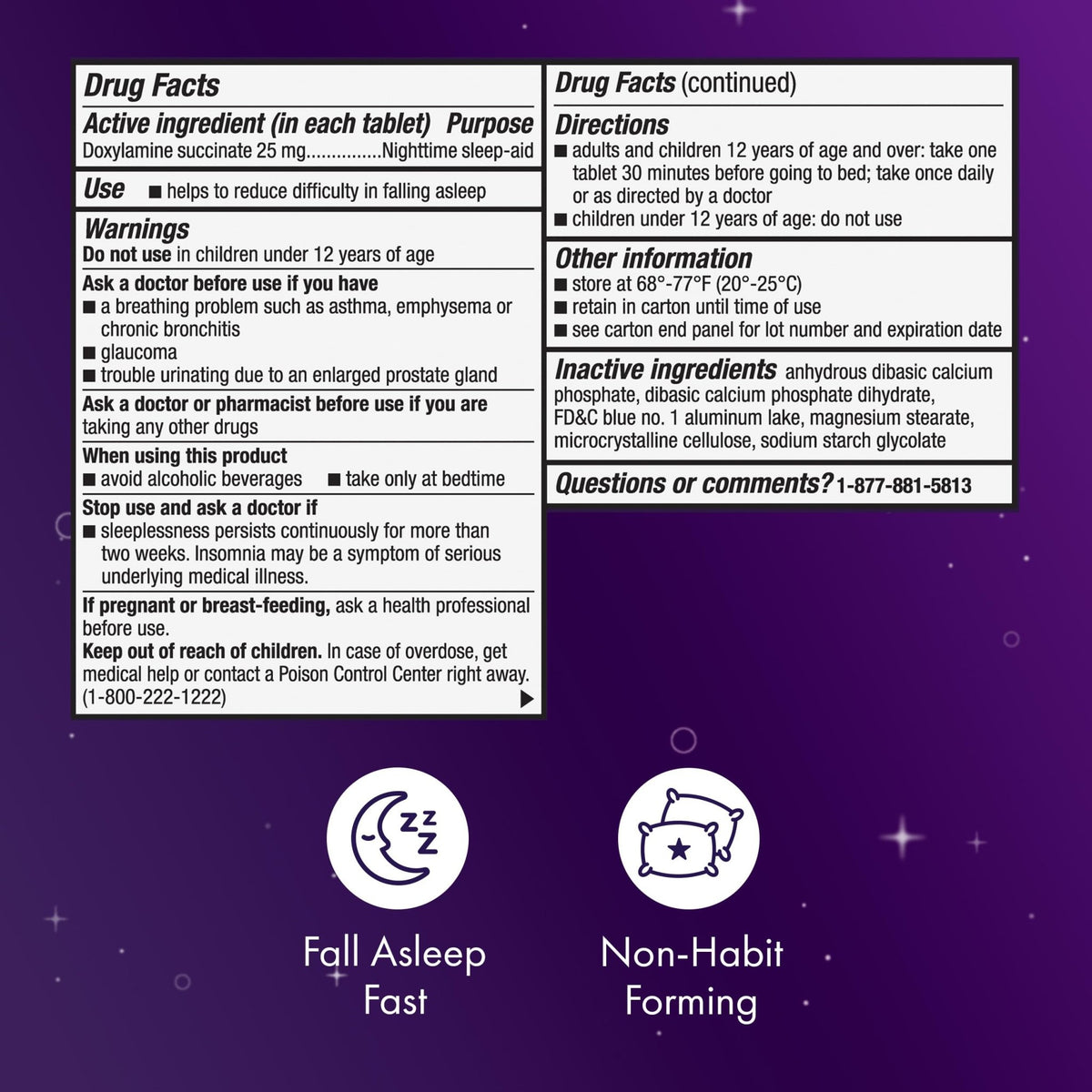 ZzzQuil ULTRA, Sleep Aid, Doxylamine Succinate 25mg, Sleep Aids for Adults, Nighttime Sleep Aid, 48 Tablets - FENGGESTORE20